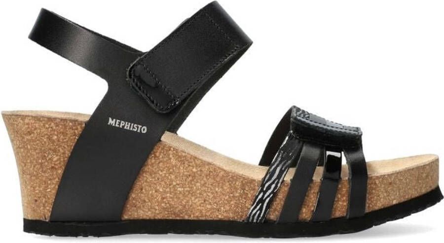 Mephisto Stijlvolle Lucia Sandaal voor Dames Black Dames