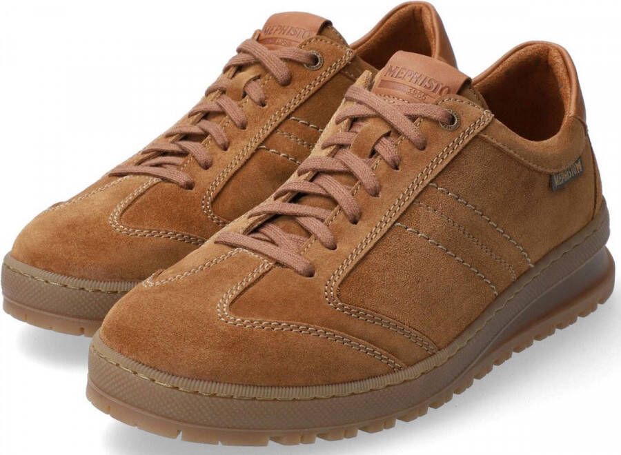 Mephisto Mannen Veterschoenen Kleur Cognac