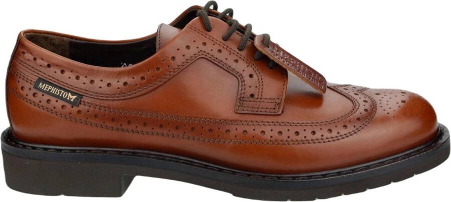 Mephisto Handgemaakte Veterschoen voor Mannen Brown Heren