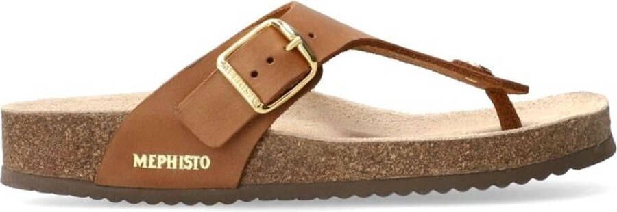 Mephisto Ultra-Lichte Dames Sandaal met Verstelbare Band Beige Dames