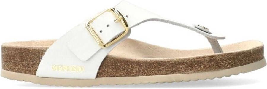 Mephisto Ultra-Lichte Dames Sandaal met Verstelbare Band White Dames