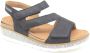 Mephisto MERIL ARTESIA 8100 Zwarte dames sandalen met klittenband sluiting - Thumbnail 2