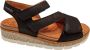 Mephisto MERIL ARTESIA 8100 Zwarte dames sandalen met klittenband sluiting - Thumbnail 1