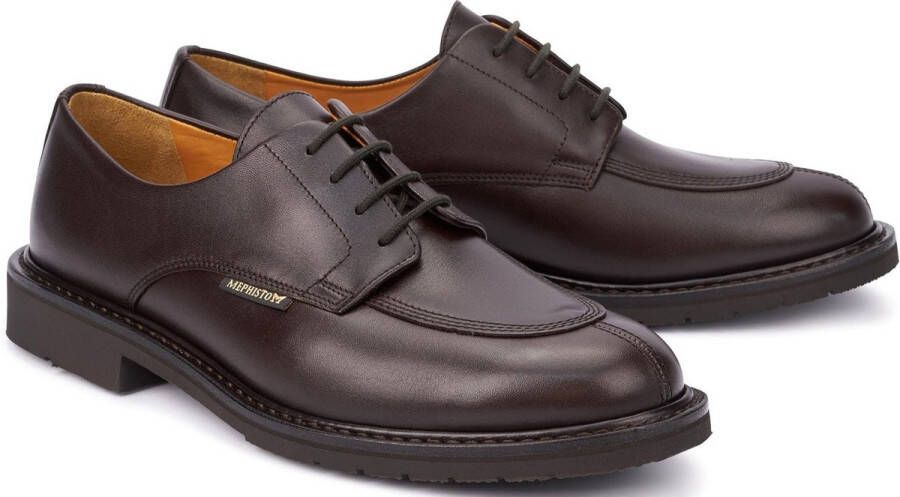 Mephisto Stijlvolle Herenschoen met Veters Brown Heren