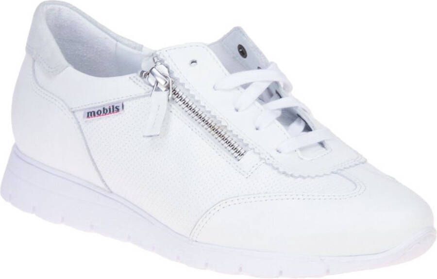 Mephisto Stijlvolle Damessneaker Brede pasvorm White Dames