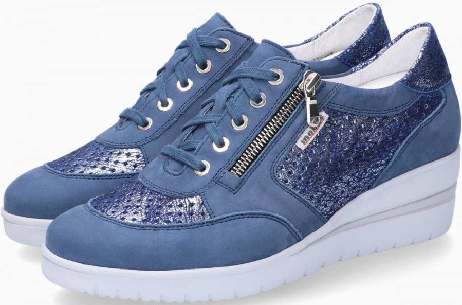 Mephisto Precilia Perf Suède Sneaker voor dames Blue Dames