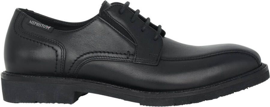 Mephisto Handgemaakte Veterschoenen voor Zaken Zwart Black Heren