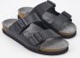 Mephisto NERIO zwart lederen heren slippers - Thumbnail 1