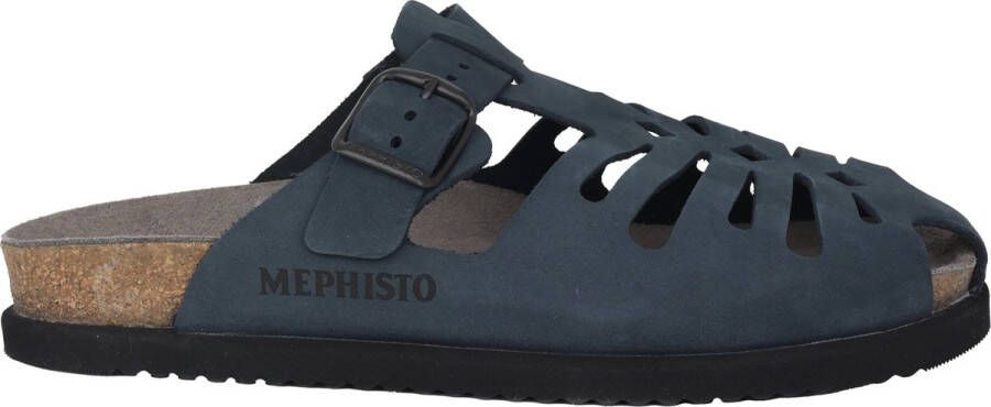 Mephisto Navy Herensandaal Nikos Stijl Blue Heren