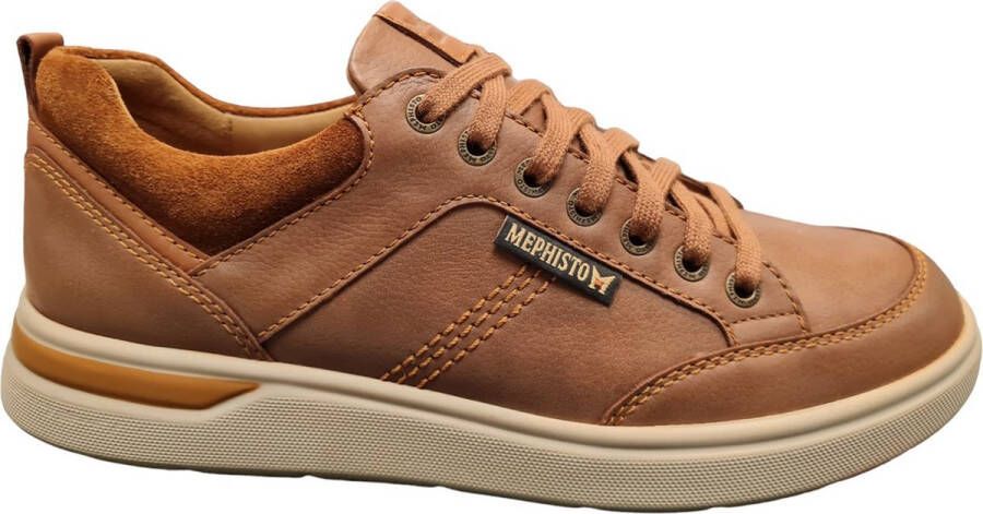 Mephisto OLIVIER NEVADA 1535 3658 6135 Cognacbruine heren leren sneakers