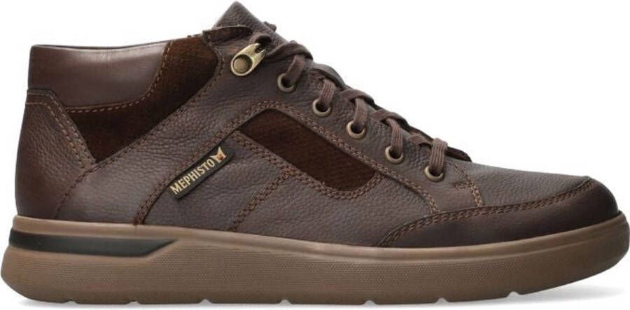 Mephisto Sportieve en Comfortabele 'Orton' Hoge Herensneaker Bruin Heren