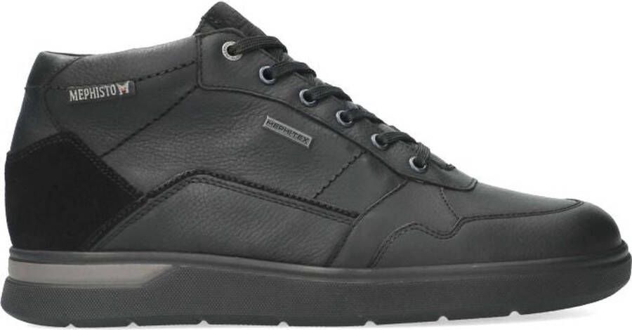 Mephisto Sportieve Leren Enkellaars Black Heren