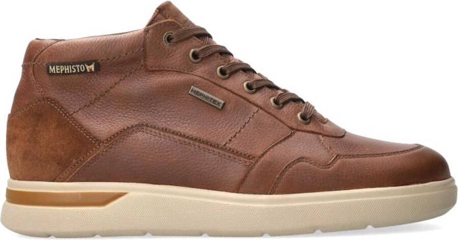 Mephisto Sportieve Leren Enkellaars Brown Heren