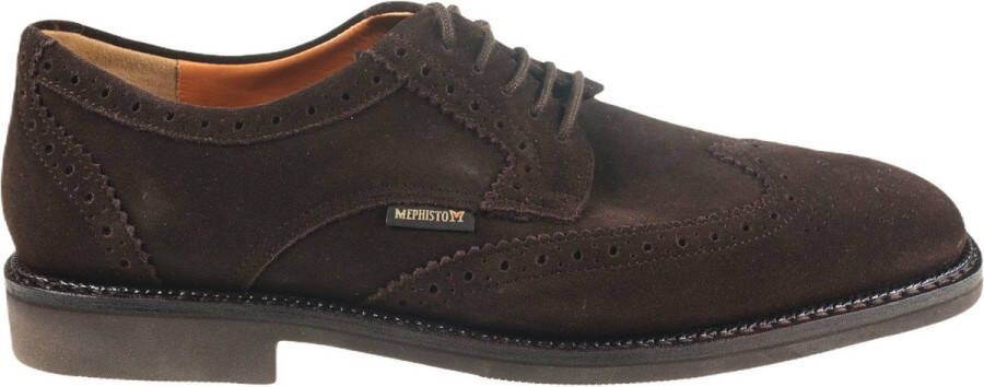 Mephisto Handgemaakte Veterschoen Goodyear Constructie Brown Heren