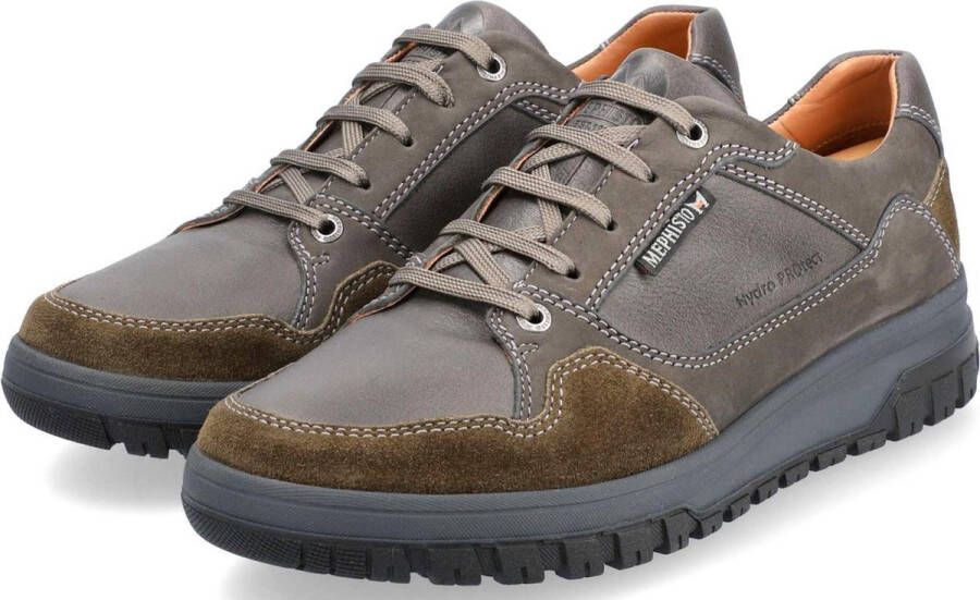 Mephisto Ontspannen en Comfortabele Veterschoen Gray Heren