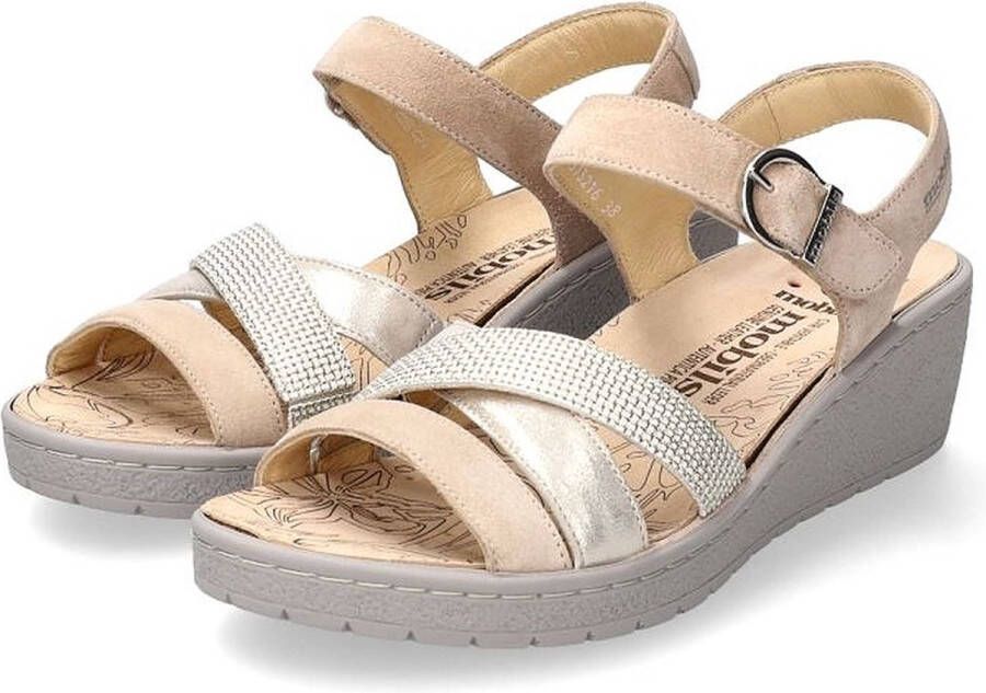 Mephisto Stijlvolle damessandaal Beige Mix Beige Dames