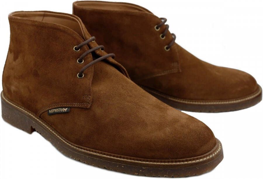 Mephisto Stijlvolle Enkellaarzen Brown Heren