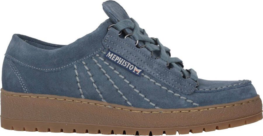 Mephisto Rainbow heren veterschoen blauw