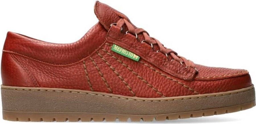 Mephisto Rainbow heren veterschoen rood