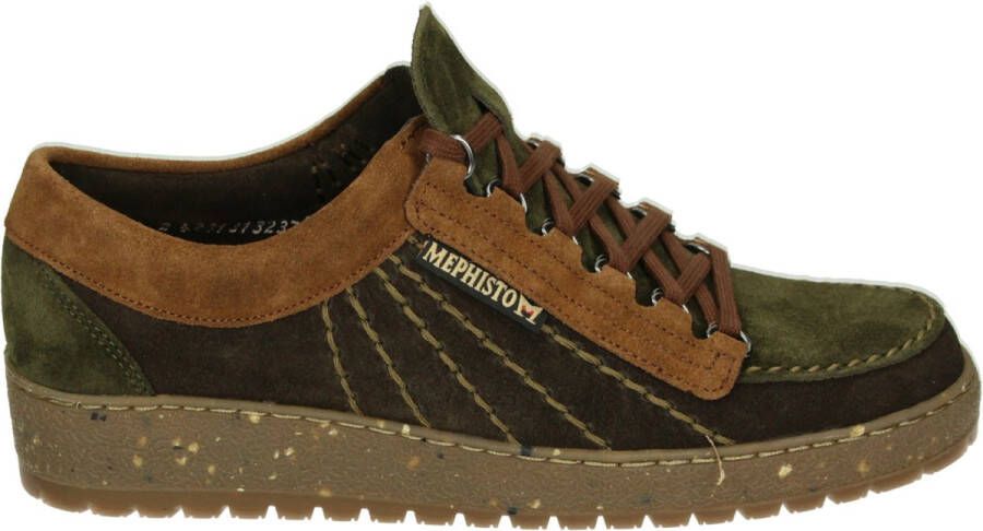 Mephisto RAINBOW VELOURS CasualHeren sneakersHeren veterschoenVrije tijdsschoenen Bruin