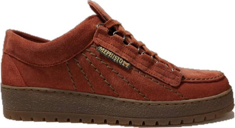 Mephisto Rainbow Veterschoen Rust Roestbruin Suède