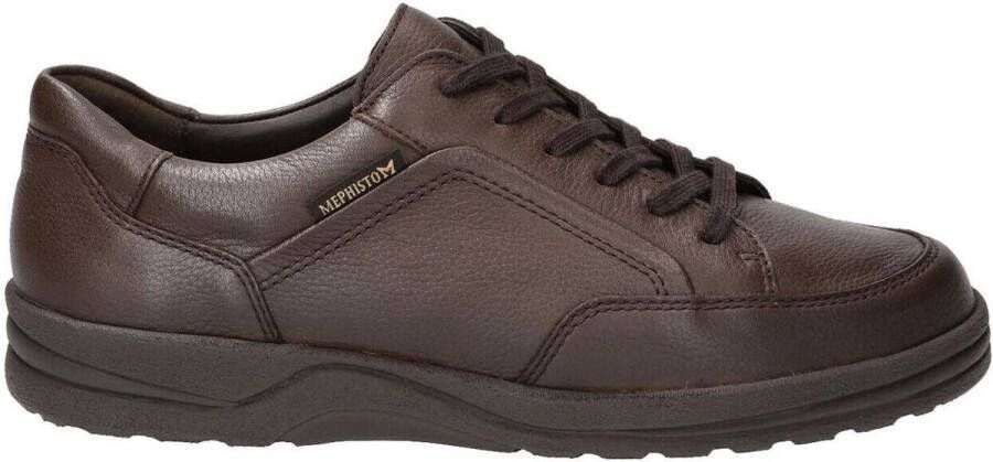 Mephisto Bruine vetersneaker voor heren Brown Heren