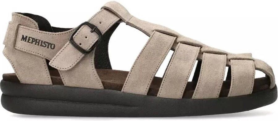 Mephisto Heren Comfortabele Wandelsandaal Grijs Gray Heren