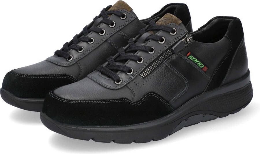 Mephisto Sano Amory heren rollende wandelsneaker zwart