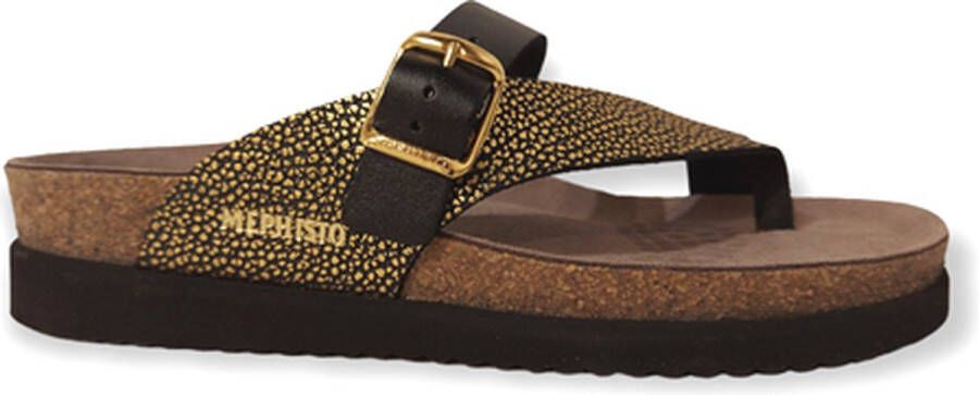 Mephisto Slipper Helen Mix Zwart Goud