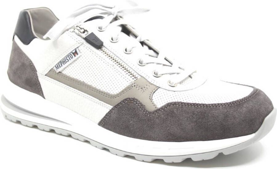 Mephisto BRADLEY 3659 1330 1506 6100 Wit combi sneaker met rits wijdte H