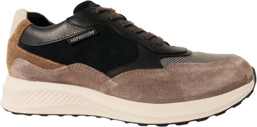 Mephisto Sneaker Driss Warm Grey Blauw Taupe Combi