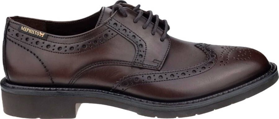 Mephisto Comfortabele Veterschoen Derby Brown Heren