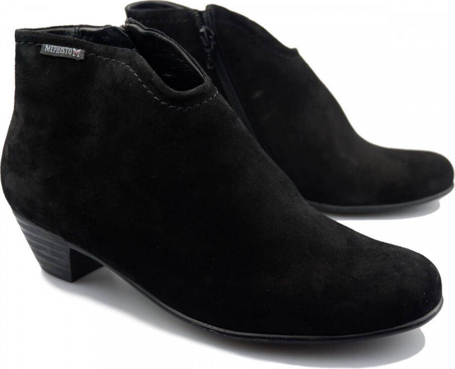 Mephisto Zwarte Suède Vero Stijlvolle Schoen Black Dames