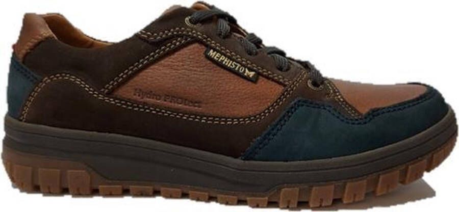 Mephisto Veterschoen Phil Blauw Bruin Combi 8½ 42½