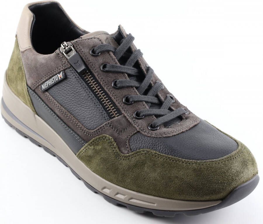 Mephisto BRADLEY VELSPORT Volwassenen Heren sneakersHeren veterschoenVrije tijdsschoenen Groen