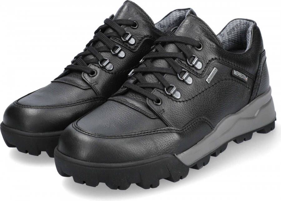 Mephisto Wesley GT Waterdichte Veterschoen Zwart Leer Black Heren