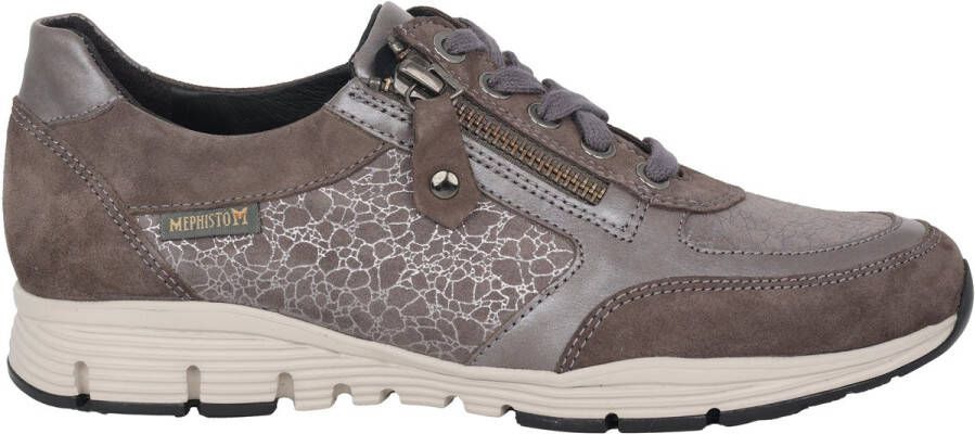 Mephisto Taupe Damessneaker Stijlvol en veelzijdig Gray Dames