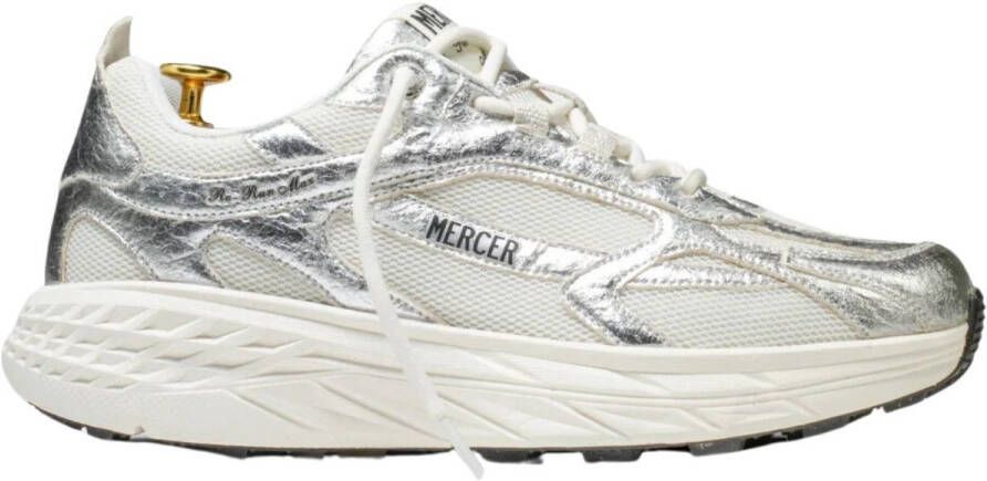 Mercer Amsterdam Mercer The Re-Run Pineapple 2.0 zilver Mesh Lage sneakers Dames