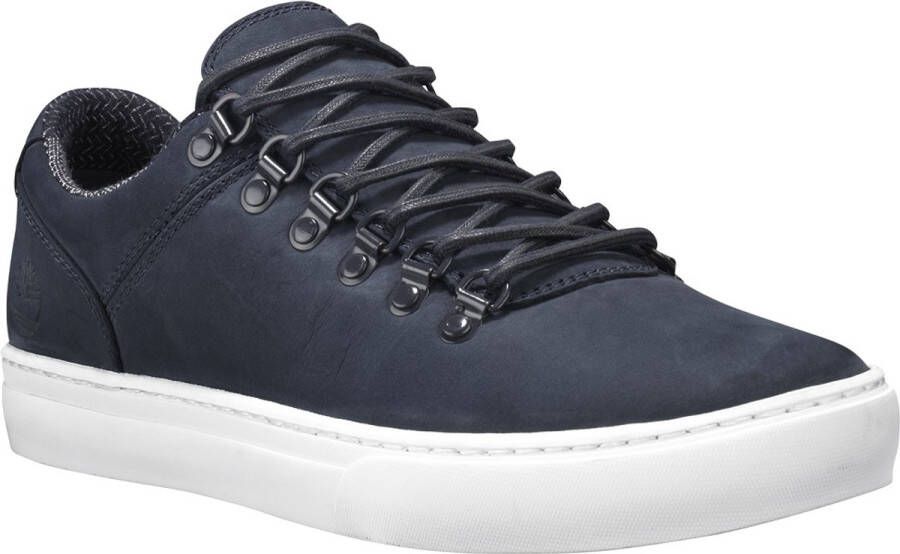 Mercer Amsterdam Mercer The Re-Run Washed Canvas navy Blauw Mesh Lage sneakers Unisex