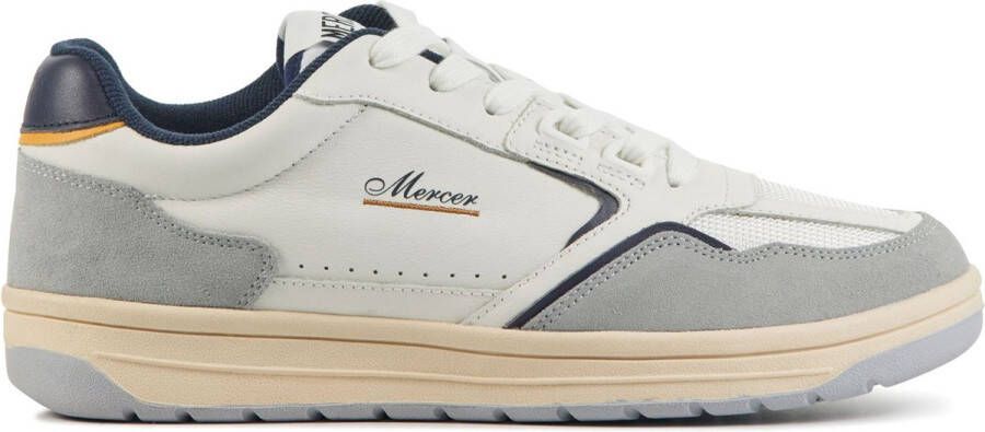 Mercer Amsterdam Sneakers Heren Lage sneakers Herenschoenen Leer Player Wit blauw