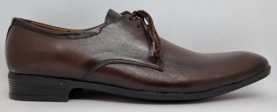 Hitman Schoenen MERIET Herenschoenen Veterschoenen Heren Bruin Echt Leer