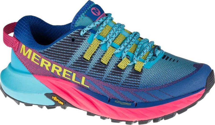 Merrell Agility Peak 4 Trail J135112 Vrouwen Blauw Hardloopschoenen