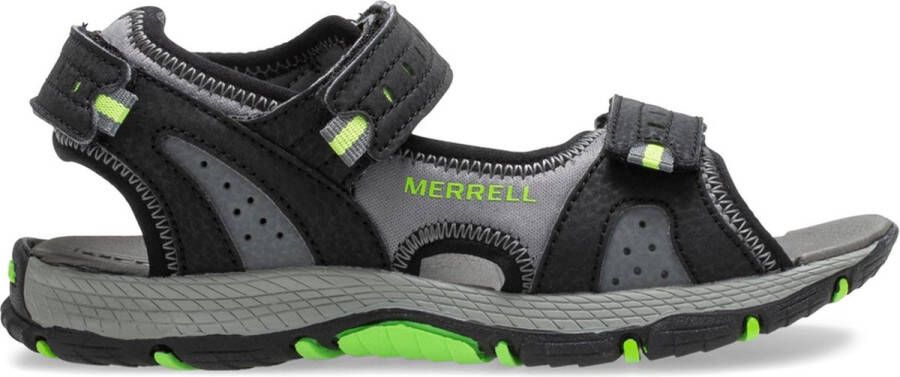 Merrell Panther 2.0 Wandelsandalen Kinderen Unisex Zwart-Lime