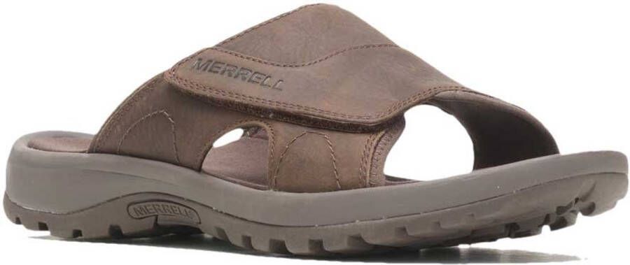 Merrell Sandspur 2 Slide Heren leren slippers Earth