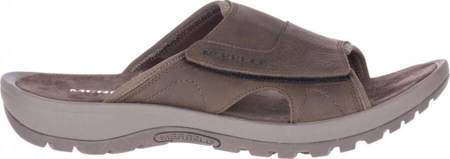 Merrell Sandspur 2 Slide Heren leren slippers Earth