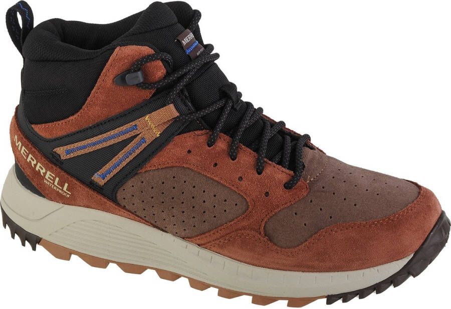 Merrell Wildwood Sneaker Mid WP J067299 Mannen Bruin Laarzen Trekkingschoenen