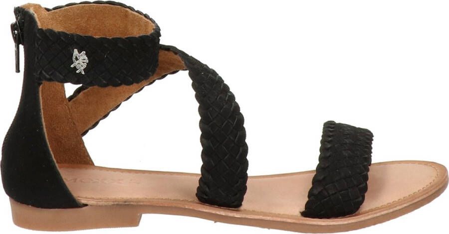 Mexx Eda leren sandalen zwart