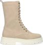 Mexx Haroun Veterboots Laarzen Met Veters Dames Taupe - Thumbnail 2