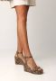 Mexx Heeled Sandalen Nolah Dames Donker Beige - Thumbnail 3