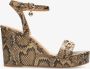 Mexx Heeled Sandalen Nolah Dames Donker Beige - Thumbnail 2